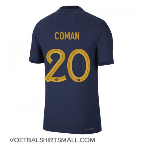 Frankrijk Kingsley Coman #20 Voetbalkleding Thuisshirt WK 2022 Korte Mouwen